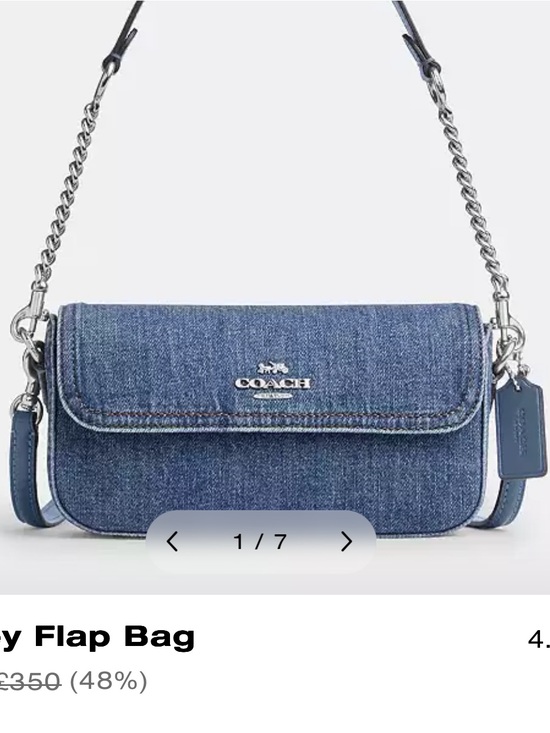 Coach Handbags - Coach hailey Denim Flap Shoulder Bag - Blue